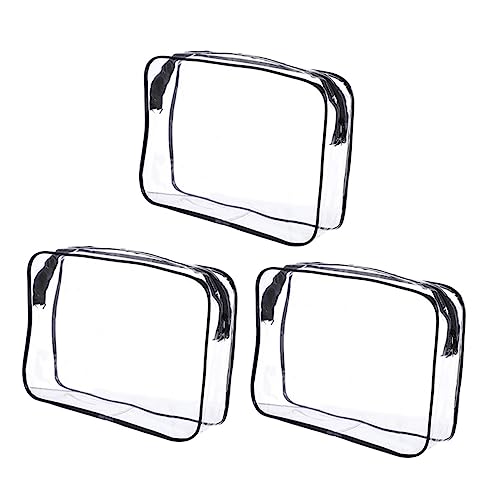 BAZEITFLOW 3Stücke Transparente Kosmetiktasche Reise Kulturbeutel mit Großem Fassungsvermögen für Damen Vielseitig Einsetzbar für Kosmetik und Toilettenartikel BAZEITFLOW 3Stücke Transparente Kosmetiktasche Reise Kulturbeutel mit Großem Fassungsvermögen für Damen Vielseitig Einsetzbar für Kosmetik und Toilettenartikel von BAZEITFLOW