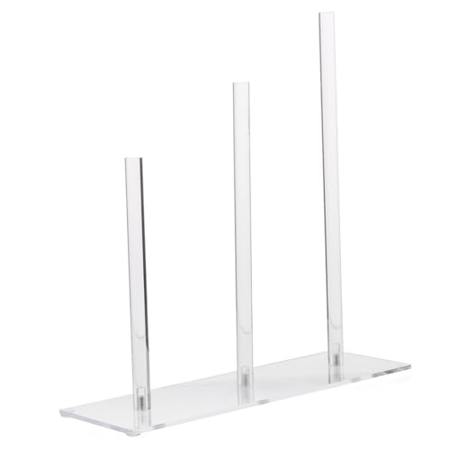 BAZEITFLOW Acryl Scrunchie Halter 3-Stufiger Haargummi Organizer für Haar Accessoires Transparenter Aufbewahrungshalter für Frauen und Mädchen Zubehör für Schlafzimmer von BAZEITFLOW