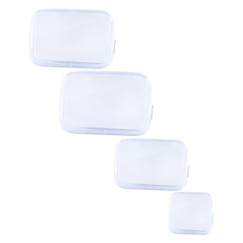 BAZEITFLOW 4 Stück PVC Reise Kosmetiktasche Teiliges Transparente wasserdichte Große Kapazität Aufbewahrungstaschen Multifunktionale Schminktasche für Damen und Reisen BAZEITFLOW 4 Stück PVC Reise Kosmetiktasche Teiliges Transparente wasserdichte Große Kapazität Aufbewahrungstaschen Multifunktionale Schminktasche für Damen und Reisen von BAZEITFLOW