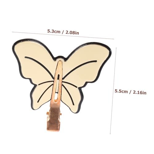 BAZEITFLOW 4 Stück Schmetterling Haarspangen Kleine Haarklammern Damen Mädchen Haarschmuck Niedlich Vielseitig Einsetzbar Modisch für Alltag Party Geschenk von BAZEITFLOW
