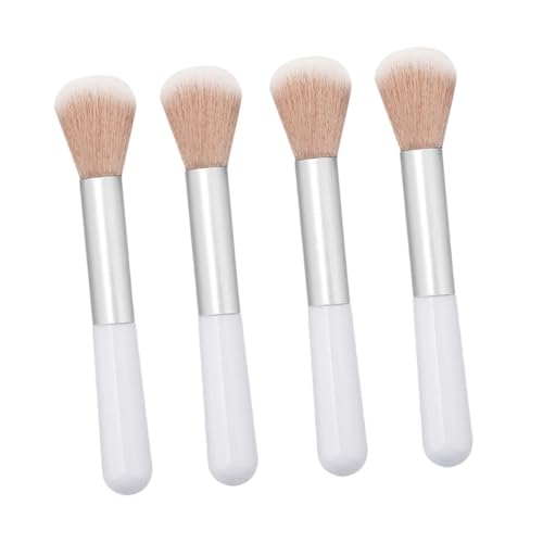 BAZEITFLOW 4 Stück Teiliges Make Up Pinsel für Frauen Weiche Lose Puder und Rougepinsel zum Blenden und Setzen Hautfreundlich Ergonomisch Geformt für Natürliches Geschmeidiges Finish von BAZEITFLOW