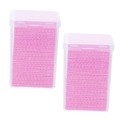 BAZEITFLOW 400 Stück Nagellackentferner Pads fusselfrei Wimpernkleber Entferner Reinigungstücher für Salon Wimpernverlängerung Flaschenreiniger Hautfreundlich und Praktisch von BAZEITFLOW