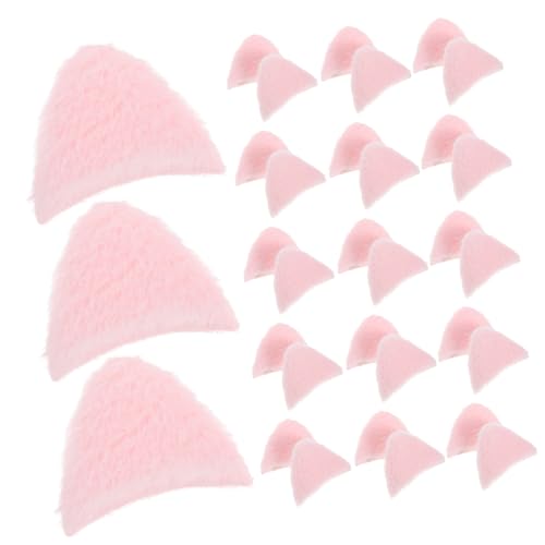 BAZEITFLOW 40stücke Mini Katzenohr Dekorationen Diy Haarnadel Handwerk Haarclip Zubehör Katzenohren Zubehör von BAZEITFLOW