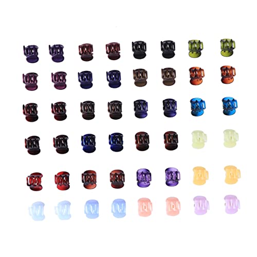 BAZEITFLOW 48stücke Perlmutt-haarspangen Für Frauen Kleine Haarspangen in Perl-optik Kunststoff-haarspangen Mit Zahnform Haarschmuck Für Mädchen Kopfbedeckungen Aus Kunstharz von BAZEITFLOW