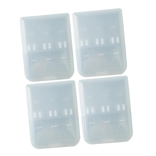 BAZEITFLOW 4stücke Zahnbürstenkopf Aufbewahrungsbox Hygienisches Und Sicheres Zahnkopf-Organizer Für Staubdicht Und Tragbar Für Elektrische Zahnbürsten Und Zubehör von BAZEITFLOW