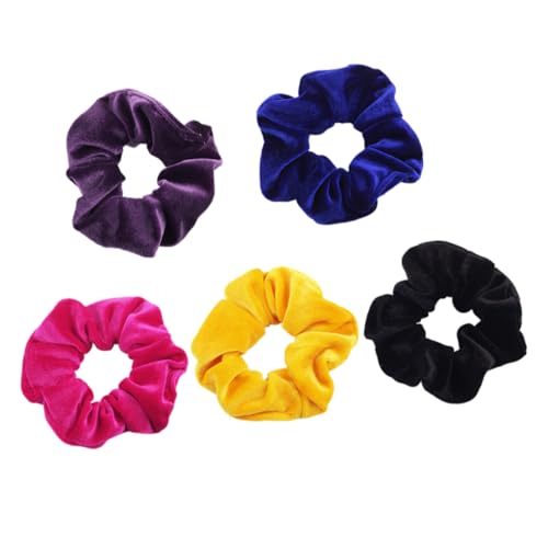 BAZEITFLOW 5 Stück Haargummis Elastisch Haarbänder für Frauen und Mädchen Weiche Ponytail Halter Stylische Haarschleifen Einfach zu Tragen Haltbar und Vielseitig für Alltag und Besondere von BAZEITFLOW