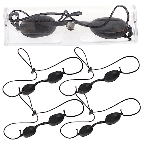 BAZEITFLOW 5 Stück Multifunktions Augenschutzschirm Für Uv Led Infrarot Licht Tragbare Augenklappe Schutzbrille Für Hautpflege Und Lasertherapie Für Männer Und Frauen Leicht Und Kompakt von BAZEITFLOW