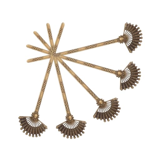 BAZEITFLOW 5 Stück Retro Haarnadeln Teiliges aus Legierung Antike Chinesische Haarstäbchen Eleganter Haarschmuck für Damen für Traditionelle Anlässe Bronze von BAZEITFLOW