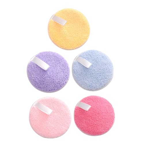 BAZEITFLOW 5 Stück Waschbare Runde Makeup Pads Gesicht Reinigungspads Sanfte Kosmetik Schwämme Bunte Farben für Frauen Komfortable Abschminkpuffs Makeup Zubehör BAZEITFLOW 5 Stück Waschbare Runde Makeup Pads Gesicht Reinigungspads Sanfte Kosmetik Schwämme Bunte Farben für Frauen Komfortable Abschminkpuffs Makeup Zubehör von BAZEITFLOW