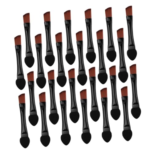 BAZEITFLOW 50 Stück Doppelkopf Makeup Pinsel Angled Brow Liquid Brush Reise Lidschatten und Augenbrauenpinsel Hautfreundlich Präzise Konturierung Multifuntional von BAZEITFLOW