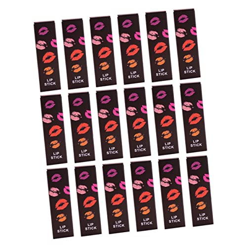 BAZEITFLOW 50 Stück Lippenstift Verpackungsboxen aus Hochwertigem Papier Leere Kosmetikverpackung für Lippenstift Lipgloss Lippenbalsam Stabile Geschenkverpackung Praktische Aufbewahrungsbox von BAZEITFLOW