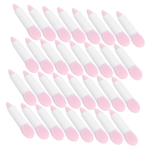 BAZEITFLOW 50stücke -lippenpinsel Applikator Für Lidschatten Reise-make-up-pinsel Für Creme Lippenstift Und Lipgloss Rosa von BAZEITFLOW