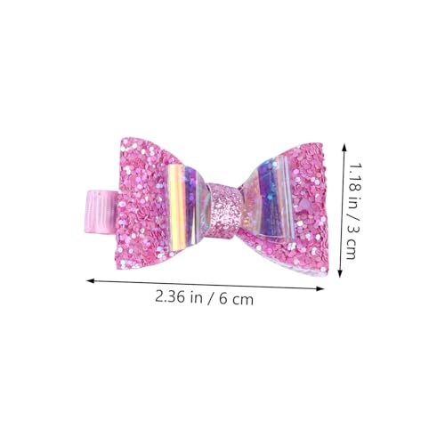 BAZEITFLOW 6 Stück Teiliges Haarspangen mit Glänzenden Pailletten Schicke Schleifen Haarclips Bunte Haarschmuck für Mädchen Praktische und Komfortable Accessoires für Alltag und Party von BAZEITFLOW