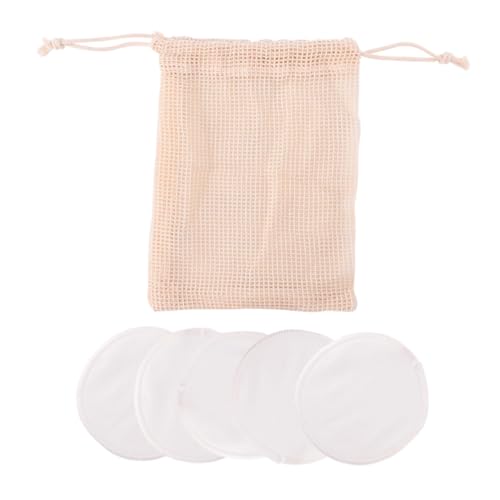BAZEITFLOW 6 Stück Teiliges Make up entferner pads Set aus Waschbarer Baumwoll strickfaser mit Leichtem Aufbewahrungsbeutel Wiederverwendbar Hautfreundlich zur Porentiefe reinigung und von BAZEITFLOW