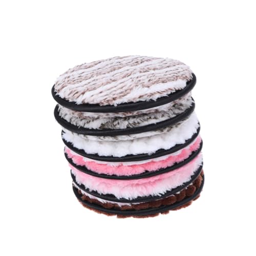 BAZEITFLOW 6stücke Teiliges Wiederverwendbarer Make-up-puder-pads Für Sanfte Gesichtsreinigung Flauschige Make-up-zubehör Für Frauen Und Mädchen Zufällige Farben Für Tägliche von BAZEITFLOW