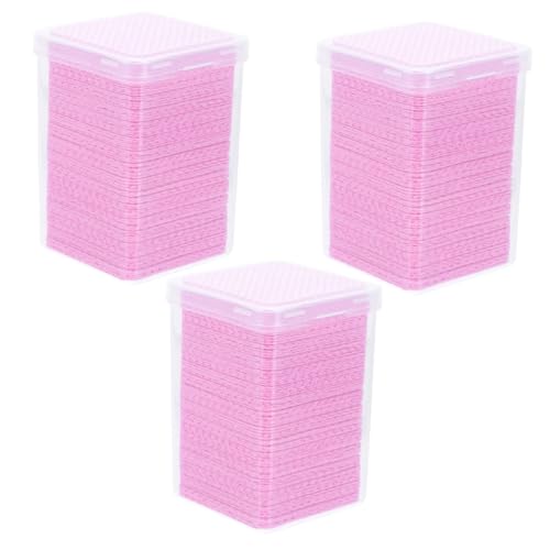BAZEITFLOW 600 Stück Fusselfreie Reinigungstücher für Wimpernkleber Wischpads zum Entfernen von Rückständen Sanfte Baumwolle für Wimpernverlängerungen Salon und DIY Anwendung Schützt von BAZEITFLOW