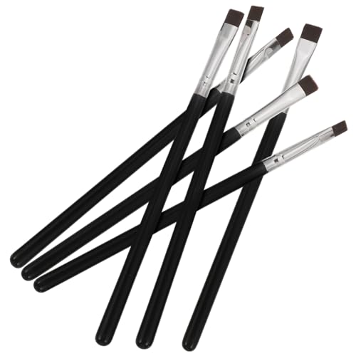 BAZEITFLOW 6stücke Teiliges Eyeliner Und Augenbrauenpinsel Für Präzises Make-up Leicht Und Tragbar Für Profis Und Zuhause Verarbeitung Für Detailreiche Looks von BAZEITFLOW