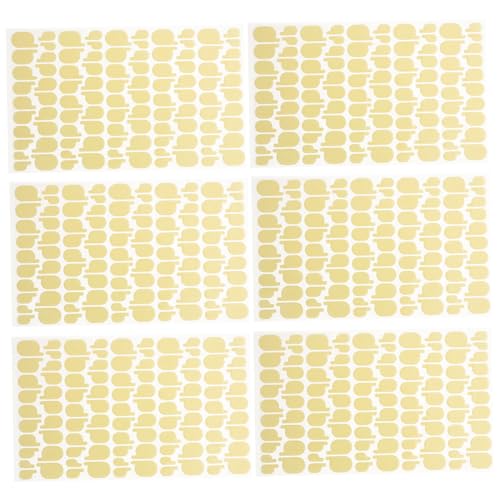 BAZEITFLOW 6blätter Doppelseitige Nagelklebeaufkleber Nagelband Für Nailart French-tip-nagelaufkleber Nagelkleber-aufkleber Nailart-klebeband Nagelform-aufkleber von BAZEITFLOW