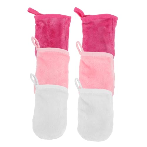 BAZEITFLOW 6stücke Gesichtswaschhandschuhe Mikrofaser Zum Abschminken Und Reinigen Für Damen Mit Sauberen Nähten Und Idealer Für Unterwegs von BAZEITFLOW