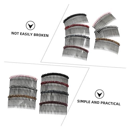 BAZEITFLOW 7 Stück Teiliges Haarschmuck mit Strass Haarzähnen Seitliche Haarkämme für Hochzeit Party Festliche Anlässe Vielseitige Styling Clips für Damen und Mädchen von BAZEITFLOW