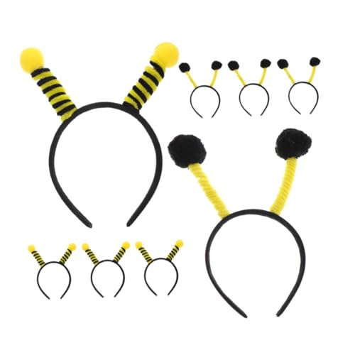 BAZEITFLOW 8 Stück Teiliges Bienen Antennen Haarreif aus Stabilem Modisch und Strapazierfähig für Damen und Mädchen als Kostüm Accessoire und Party Dekoration bei Karneval und Cosplay von BAZEITFLOW