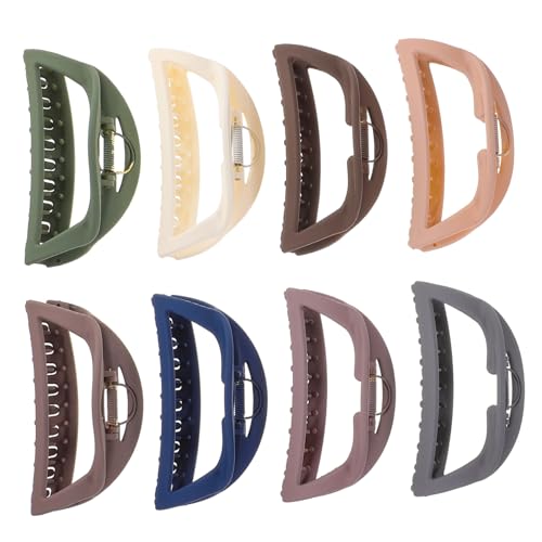 BAZEITFLOW 8 Stück Teiliges Haar Klaue Bunte Haarklammern für Frauen Modische Leichte Haarklammern für Dickes und Dünnes Haar Vielseitige Haaraccessoires für Alltag und Party Robust und von BAZEITFLOW