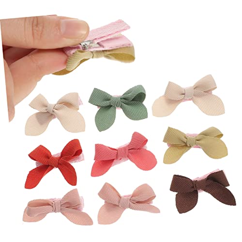 BAZEITFLOW 9 Stück Teiliges Haarspangen für Mädchen Bunte Schleifen Niedliche Haarklammern Kinderfreundlich Bruchsicher Vielseitig Kombinierbar Geeignet für Alltag und Festtage von BAZEITFLOW