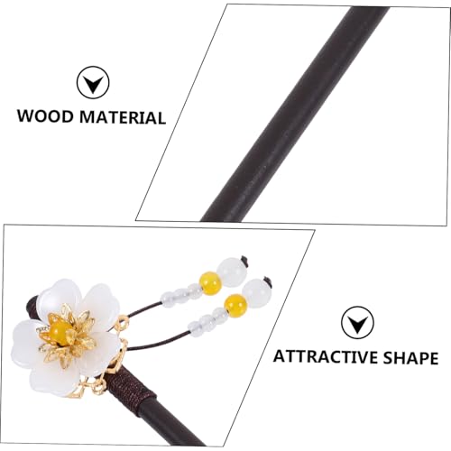 BAZEITFLOW Antike Chinesische Haarnadel aus Holz Vintage Haarschmuck im Antiken Stil Dekorativer Haarstab für Frauen Handgefertigtes Dutt accessoire für Traditionelle Kostüme und Stilvolle von BAZEITFLOW
