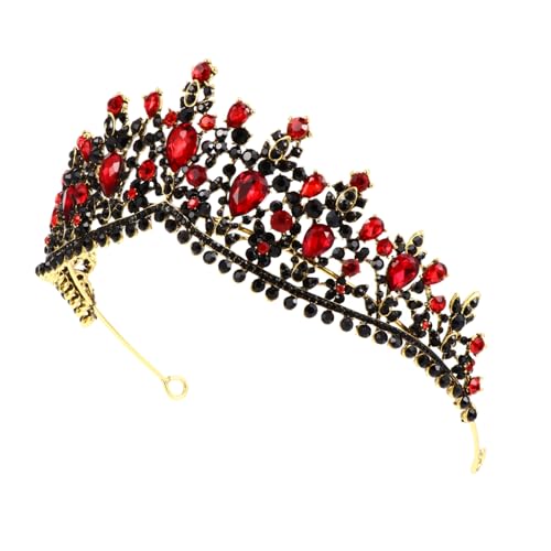 BAZEITFLOW Barock Hochzeit Tiara Krone Vintage Braut Haarschmuck Elegant Strass Deko Für Party Geburtstagsfeier Mädchen Frauen von BAZEITFLOW