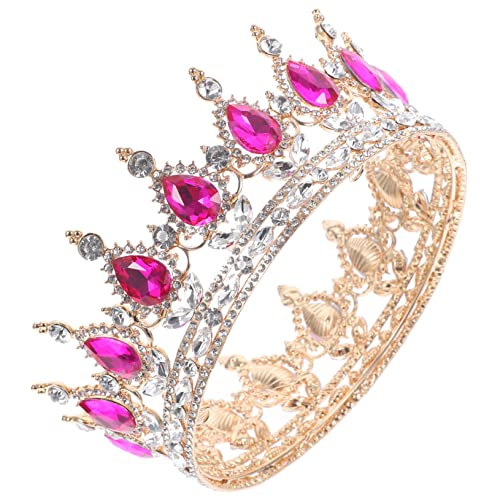 BAZEITFLOW Barockstil Brautkrone mit Funkelnden Strasssteinen Gold Rosafarbene Haarschmuck Deko für Frauen und Mädchen Leichter Eleganter Kopfschmuck für Hochzeit und Festliche Anlässe BAZEITFLOW Barockstil Brautkrone mit Funkelnden Strasssteinen Gold Rosafarbene Haarschmuck Deko für Frauen und Mädchen Leichter Eleganter Kopfschmuck für Hochzeit und Festliche Anlässe von BAZEITFLOW