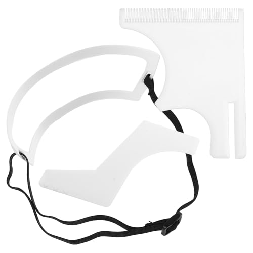 BAZEITFLOW Bart Haarschneide schablone Praktisches Verformbares Styling tool für Herren Präzise Konturenschneider für Haaransatz Nackenlinie und Bartgestaltung Einfache Zufällige Farbe von BAZEITFLOW