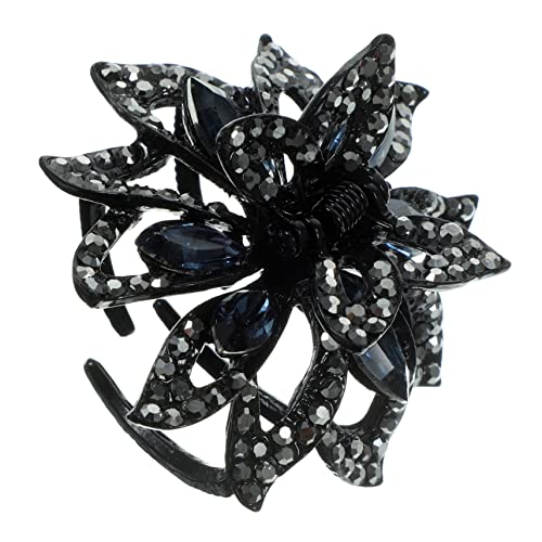 BAZEITFLOW Kleine Blumen Haarspangen mit Strasssteinen Dekorative Haarklammer für Damen Praktisch für Fixieren von Haaren für Make Up und Alltag Robust und Langlebig von BAZEITFLOW