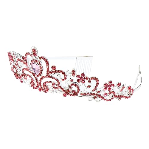 BAZEITFLOW Brautkrone aus Legierung mit Funkelnden Strasssteinen Großer Diadem Kopfschmuck für Damen Hochzeit Haarschmuck Prinzessin Krone Geeignet für Hochzeiten Feiern Bühnenauftritte von BAZEITFLOW