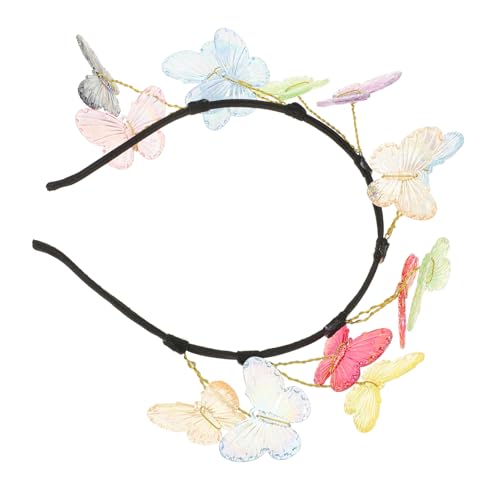 BAZEITFLOW Buntes Schmetterlings Stirnband Teiliges Leichtes Damen Haarband Komfortabel für Hochzeit Party Geburtstag für Frauen von BAZEITFLOW