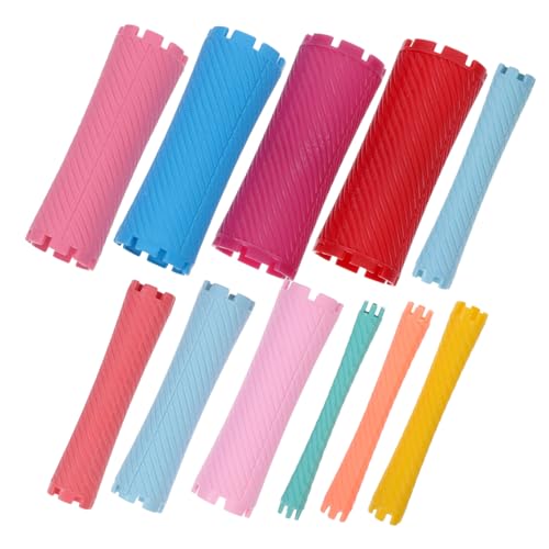 BAZEITFLOW Dauerwellen Stäbe mit 100 Stück Heizstab für Lockiges Haar Friseurwerkzeuge für Damen Wiederverwendbare Lockenwickler Haarstyling Zubehör für Salon von BAZEITFLOW