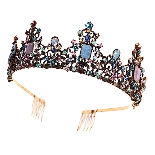 BAZEITFLOW Delikate Vintage Tiara Krone Haarschmuck mit Strass für Hochzeit Braut Party Festliche Kopfbedeckung Stirnband für Besondere Anlässe BAZEITFLOW Delikate Vintage Tiara Krone Haarschmuck mit Strass für Hochzeit Braut Party Festliche Kopfbedeckung Stirnband für Besondere Anlässe von BAZEITFLOW