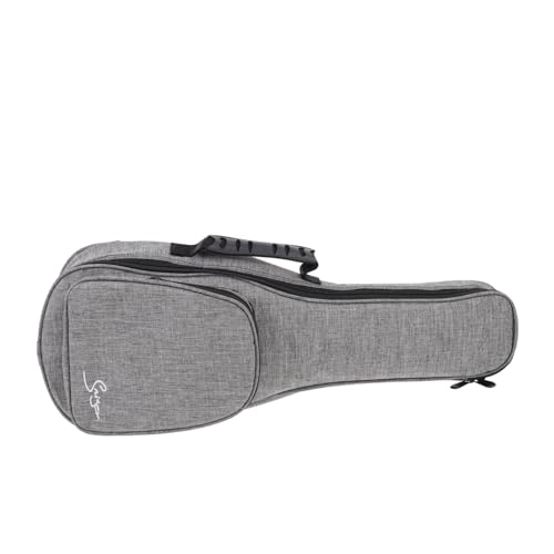 BAZEITFLOW Dicke wasserdichte Schultertasche für Ukulele Gepolstert und Stoßfest aus Hochwertigem Leinen und Velours mit Praktischem Rucksack Design für Sicheren Transport bei Regen und von BAZEITFLOW