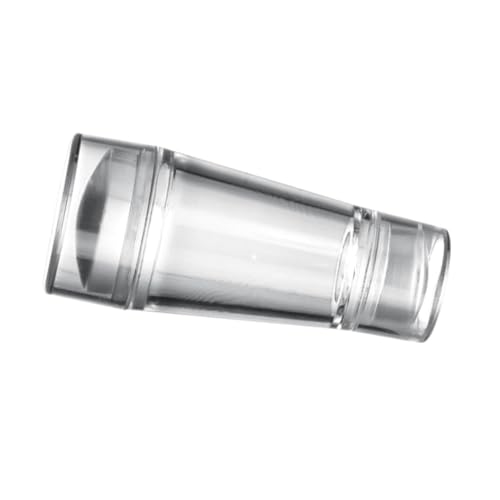 BAZEITFLOW Doppelkopf Nagel Stempel Transparent Silikon Nail Art Stamping Werkzeug Klein Langlebig Vielseitig für French Nails Gelnägel Design von BAZEITFLOW