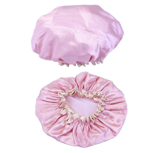 BAZEITFLOW Doppelschichtige Wasserdichte Duschhaube Zum Schutz Der Haare Beim Duschen Und Haarentfernung Für Frauen Beim Make-up Abschminken Und Gesichtspflege Geeignet Für Schönheitssalons h von BAZEITFLOW