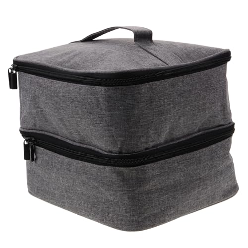 BAZEITFLOW Doppelschichtiger Nagellack-Organizer Für Ätherische Öle Praktisches Aufbewahrungsetui Mit Großem Fassungsvermögen Für Kosmetik Und Nagelpflege Tragbar Und Platzsparend von BAZEITFLOW