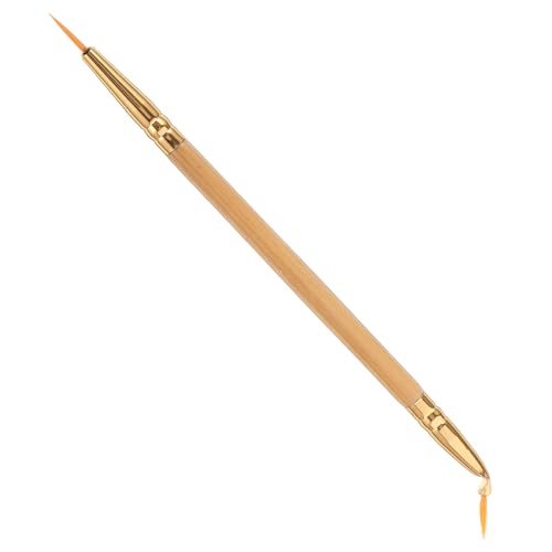 BAZEITFLOW Doppelseitiger Eyeliner Pinsel Schminkpinsel mit Gebogenem und Geradem Kopf für Präzises Augen Make Up Weiche Synthetische Borsten für Anfänger und Profi Anwendung von BAZEITFLOW