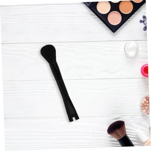 BAZEITFLOW Doppelseitiger U förmiger Form make up pinsel für Frauen Weicher Nylonborsten multifunktionspinsel für Flüssige Foundation Concealer und Lose Puder Tragbare Schwarz von BAZEITFLOW