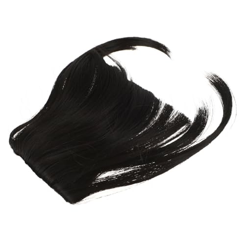 BAZEITFLOW Falscher Air Bangs Haarteil aus Hitzebeständigem Seidenmaterial Atmungsaktiv und Wiederverwendbar Eleganter Clip in für Frauen Bequemes und Modisches Haar Accessoire von BAZEITFLOW