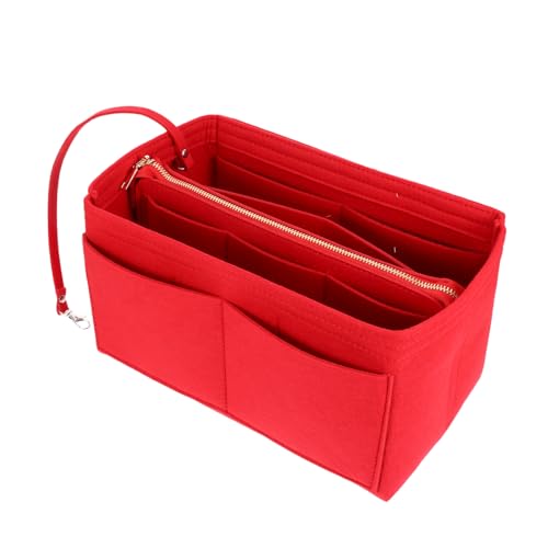 BAZEITFLOW Faltbare Kosmetiktasche aus Filz Großer Kulturbeutel mit Mehreren Fächern Reisefreundlich Robust und Tragbar für Damen Make up Business Camping und Alltag Praktische Schminktasche von BAZEITFLOW