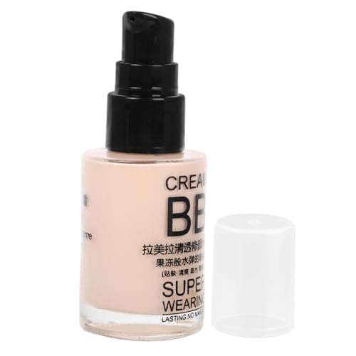 BAZEITFLOW Feuchtigkeitsspendende Getönte Foundation mit Spf Aging Ölregulierend Natürlichem Finish für Reife Haut Langanhaltender Make Up Concealer Hautschonender Liquid Teintkorrektor von BAZEITFLOW