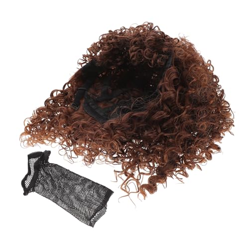 BAZEITFLOW Fluffige Afro Perücke mit Fransen aus Hitzebeständiger Faser Realistische Wellige Locken Langes Haar für Frauen Natürliche Matte Optik Pflegeleicht Leichte Braune Farbmischung BAZEITFLOW Fluffige Afro Perücke mit Fransen aus Hitzebeständiger Faser Realistische Wellige Locken Langes Haar für Frauen Natürliche Matte Optik Pflegeleicht Leichte Braune Farbmischung von BAZEITFLOW