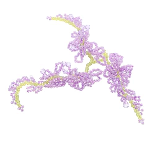BAZEITFLOW Wisteria Flower Haarschmuck Für Frauen Süße Perlen-haarspangen Und Ohrringe Mit Zarten Quasten Haaraccessoires Für Besondere Anlässe Und Hochzeiten von BAZEITFLOW