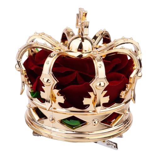 BAZEITFLOW Goldener Halloween Haarreif Diadem Design Party Queen Kopfschmuck Eleganter Festkopfschmuck für Damen Karneval Fasching von BAZEITFLOW