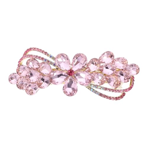 BAZEITFLOW Große Haarklammer mit Strasssteinen Eleganter Damen Haarclip Rutschfeste Federklammer für Volles Haar Vielseitiges Friseur Accessoire für Stilvolle Frisuren von BAZEITFLOW