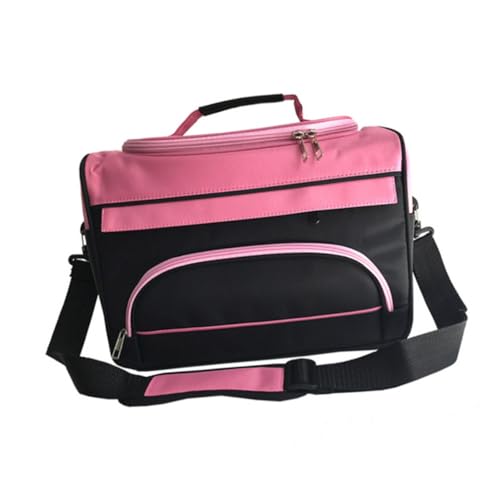 BAZEITFLOW Große Kosmetiktasche mit Vielseitigem Organizer Langlebigem Canvas Vielen Fächern und Pinselhaltern Tragbar als Hand oder Umhängetasche für Friseure und Reisebedarf von BAZEITFLOW